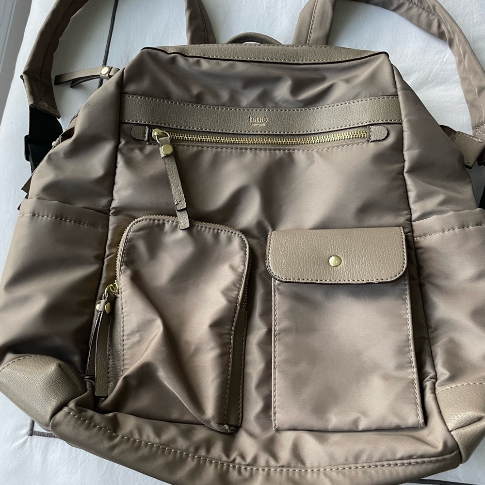 Tutilo brand mini backpack in beige